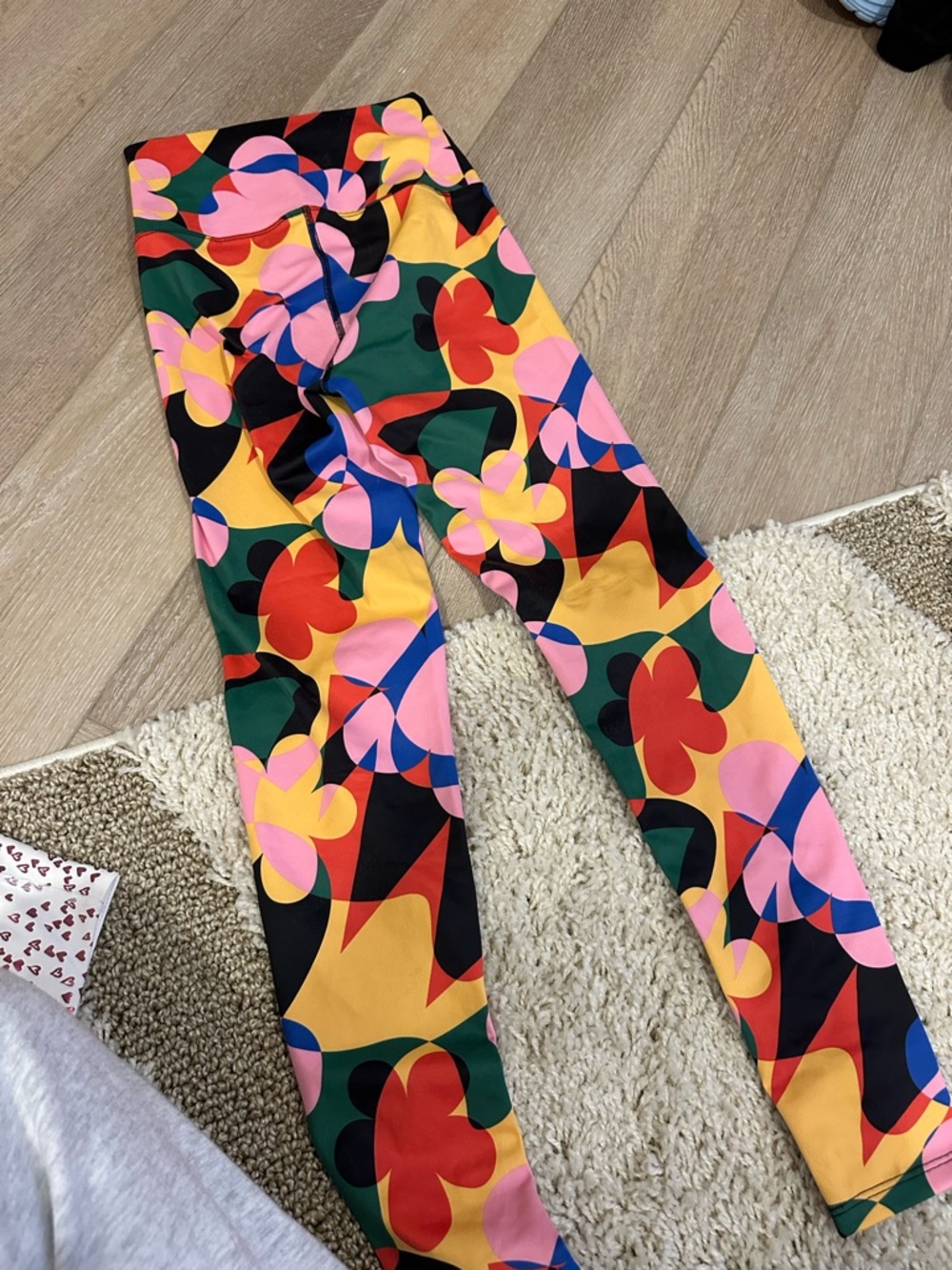 Sports Riot Multicolor Abstract Print Leggings - Picture 4 of 5